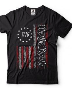 USA Flag 1776 Vintage T-shirt