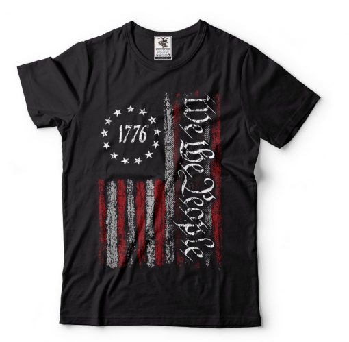 USA Flag 1776 Vintage T-shirt