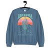 Vintage Arizona Saguaro Cactus Desert Retro Grand Canyon Crewneck Sweatshirt