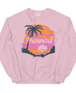 Vintage Pink Hawaii Crewneck Sweatshirt