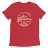 Vintage San Francisco California SF Golden Gate Tri-Blend Red Unisex T-shirt