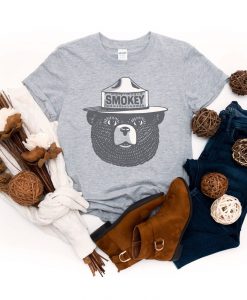 Vintage Smokey Bear Heather Gray T-Shirt