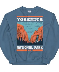 Vintage Yosemite National Park Classic Blue Sweatshirt