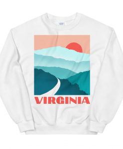 Virginia Blue Ridge Mountains Vintage Unisex Crewneck Sweatshirt