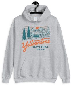 Yellowstone National Park Unisex Sport Gray Hoodie