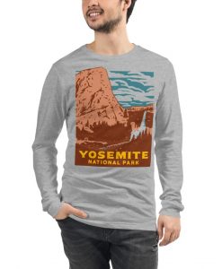 Yosemite National Park Vintage Heather Gray California Sweatshirt