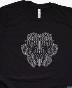 Abstract cube design Tee Cube Men Women Tshirt