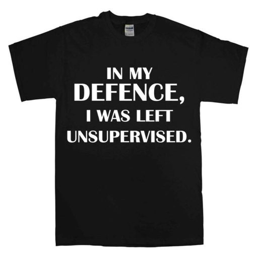 In My Defence, I Was Left Unsupervised Men's T-Shirts