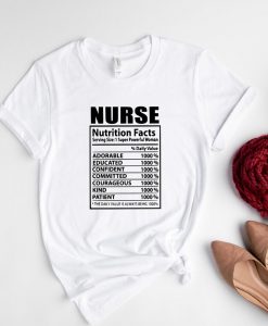 Nutrition Facts Nurse Shirt