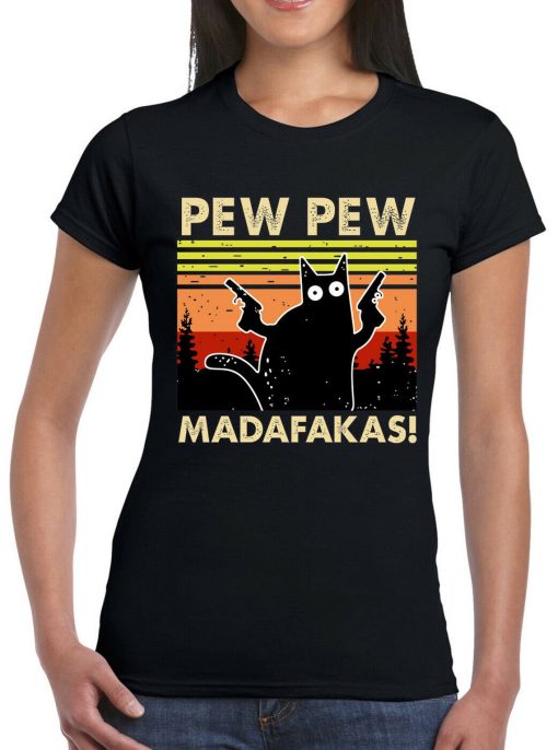 PEW PEW MADAFAKAS Vintage Funny Ladies' T-Shirt