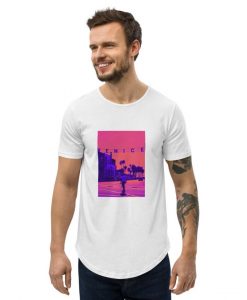 Venice Beach Men's Curved Hem T-Shirt