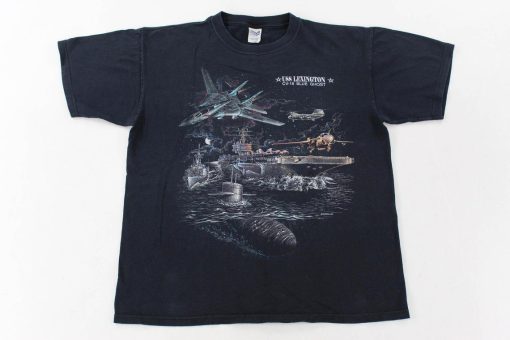 USS Lexington CV-16 Blue Ghost T-Shirt