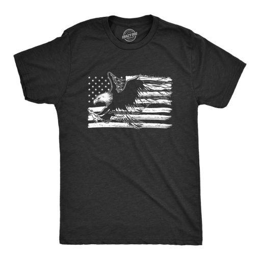 America Flag Eagle Over Grunge Shirt