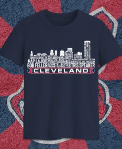 Cleveland Baseball Team All Time Legends, Cleveland City Skyline shirt