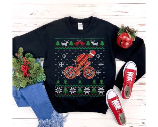 Cycling Christmas Sweatshirt