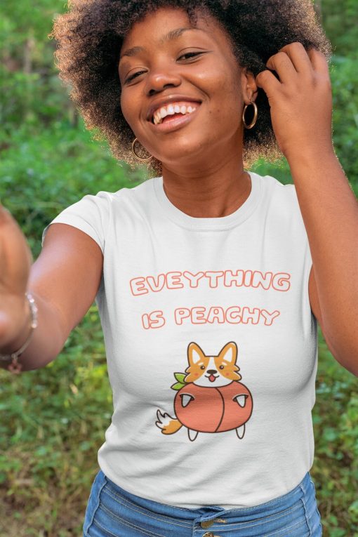 Everything Is Peachy Corgi Shirt