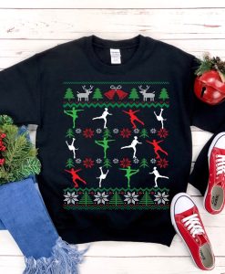 Figure Skating Ugly Christmas Sweatshirt