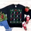 Funny Female Running Ugly Christmas Sweatshirt