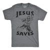 Jesus Saves Hockey T Shirt