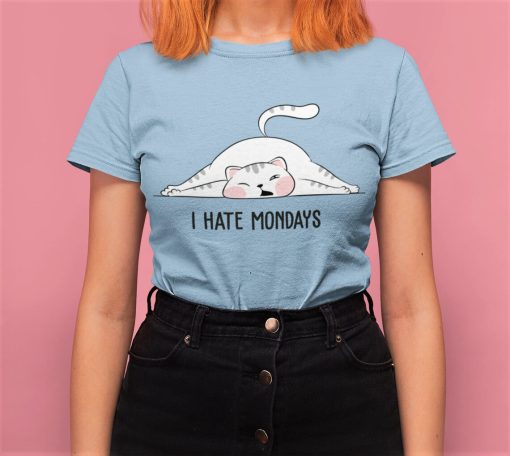 Kawaii Cat I Hate Mondays Shirt