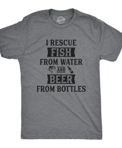 Mens Beer Fishing Shirt