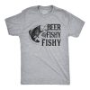 Mens Beer Fishing T shirt