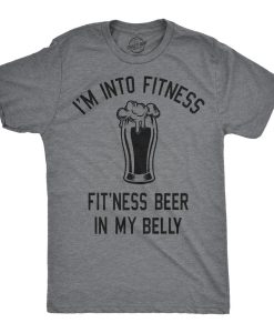 Mens Fitness Beer T shirt