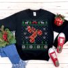 Motocross Rider Santa Claus Ugly Christmas Sweatshirt