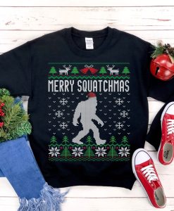 Santa Hat Sasquatch Bigfoot Sweatshirt