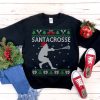 Santacrosse Lacrosse Player Ugly Christmas Sweatshirt