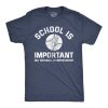 School Is Important Baseball Importanter Gameday Graphic Shirt