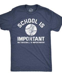 School Is Important Baseball Importanter Gameday Graphic Shirt