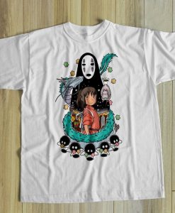 Spirited Away Animated Caracter Movie Cartoon T-Shirt