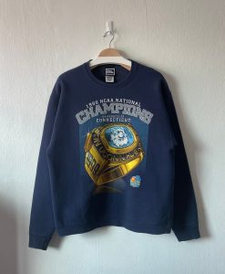 Vintage 1999 University of Connecticut NCAA National Champions Crewneck Sweatshirt