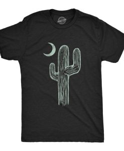 Cactus Moon Night Desert T Shirt