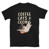 Coffee, Cats, and Coding Funny Programmer T-Shirt