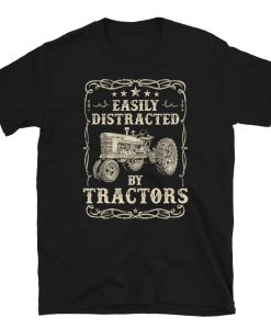 Easily Distracted By Tractors Short-Sleeve Unisex T-Shirt