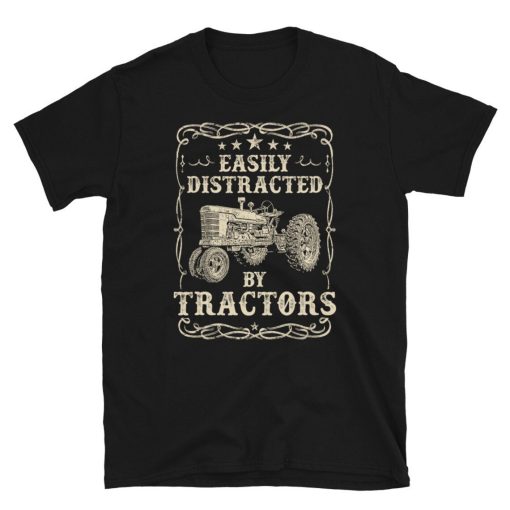 Easily Distracted By Tractors Short-Sleeve Unisex T-Shirt