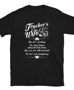 Funny Daily Replies Trucker Wife Short-Sleeve Unisex T-Shirt