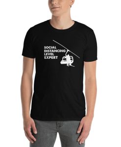 Funny Skier Lift Social Distancing Apres Ski T-Shirt