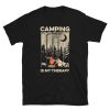 Retro Campfire Camping Is My Therapy Short-Sleeve Unisex T-Shirt