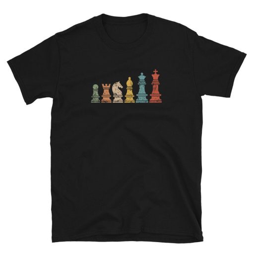 Retro Chess Evolution Short-Sleeve Unisex T-Shirt