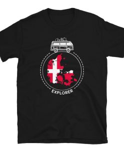 Van Road Trip Explorer Denmark Short-Sleeve Unisex T-Shirt