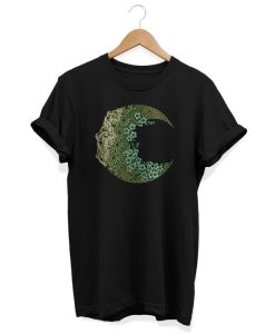 Floral Crescent Moon Tshirt