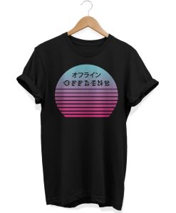 Offline Vaporwave T Shirt