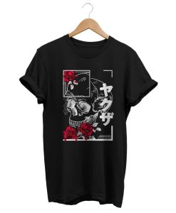 Skull Roses Goth T Shirt