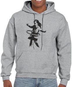 Banksy Hula Hoop Girl Hoodie