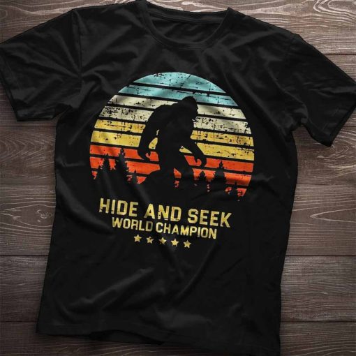 Bigfoot Hide and Seek World Champion Camping Shirt