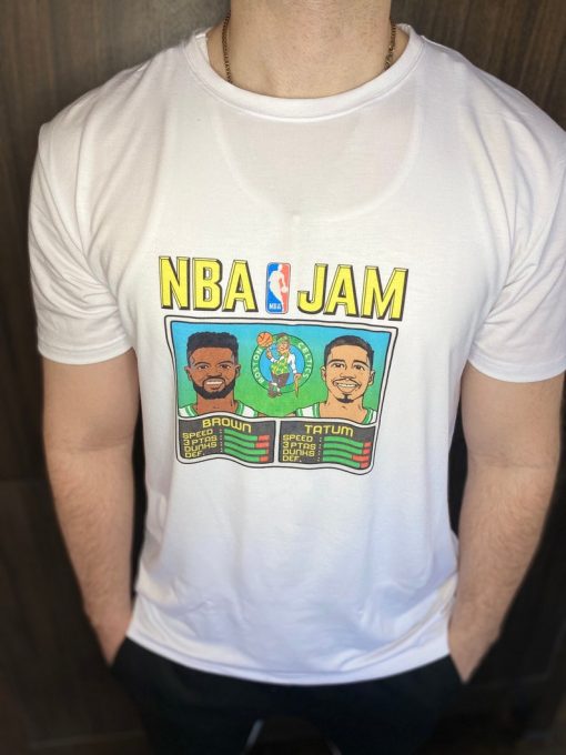 Celtics Retro NBA Jam t shirt