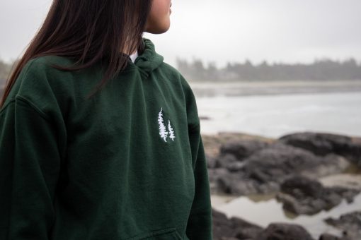 Embroidered Pine Tree Hoodie